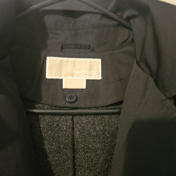 Michael Kors Black Dress Trench Coat Small - Picture 3 of 3